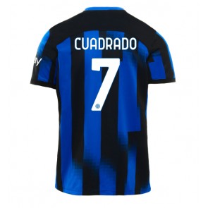 Inter Milan Juan Cuadrado #7 Replika Hjemmebanetrøje 2023-24 Kortærmet
